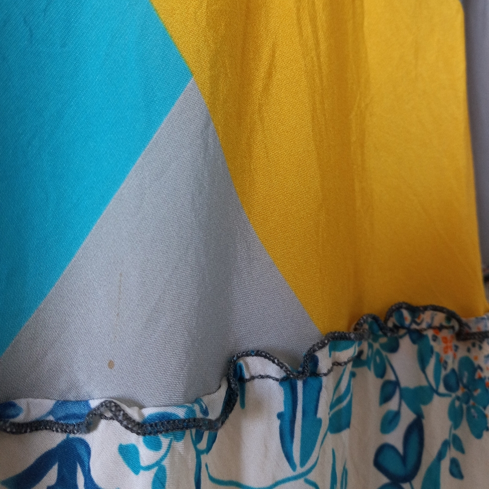 Johnny Was Floral Patchwork Boho Pull On Midi Ski… - image 7